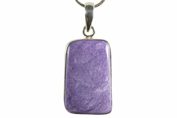 Siberian Charoite Pendant (Necklace) - Sterling Silver #339678